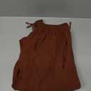 Men's Pure Cotton Vintage Ankle Banded Pants for Renaissance Pirate Viking Medieval Costume (Small, Brown)