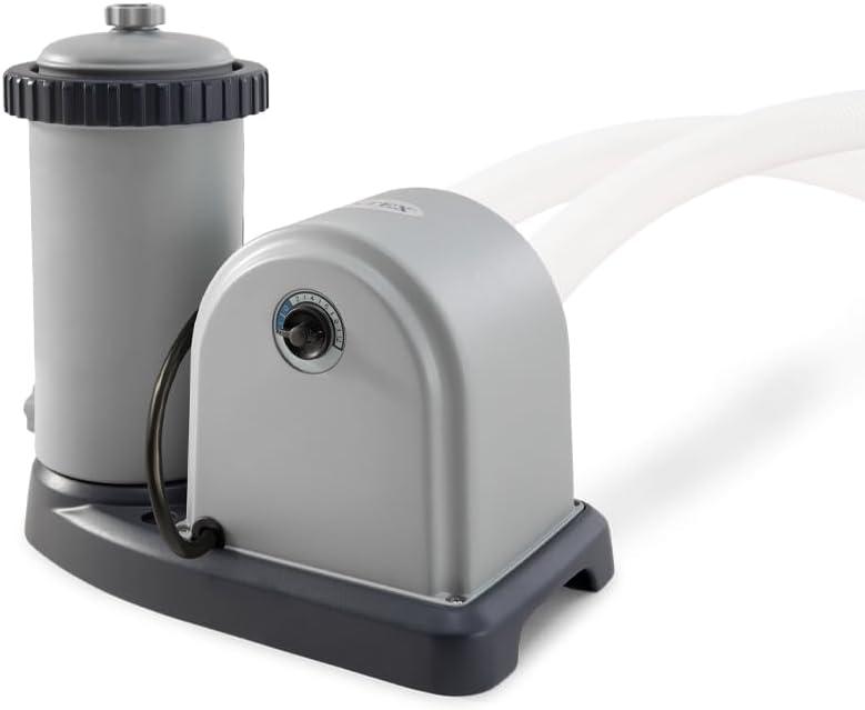 INTEX C1500 Krystal Clear Cartridge Filter Pump for Above Ground Pools: 1500 GPH Pump Flow Rate  Improved Circulation and Filtration  Easy Installation  Improved Water Clarity  Easy-to-Clean (1,500 Gallons Per Hour)
