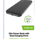 ZGear Slim Power Bank With Dual Charging Ports 10,000mAh