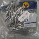 3/8" x 2-1/2" (50 Pack) Galvanized Carriage Bolt Kit, Grade 307A, Hot Dip Galvanized for Exterior Use by Makers Bolt