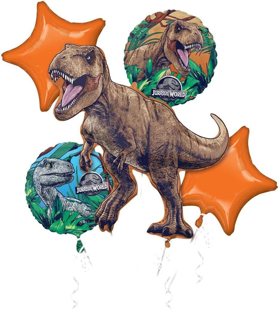 Anagram Jurassic World Dinosaur 5 Balloon Bouquet Set