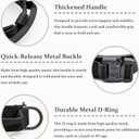 Tactical Dog Collar, Adjustable Military Training Nylon Dog Collar with Control Handle and Heavy Quick-Release Metal Buckle for Small Medium Large Dogs, Black L (Large :Width 1.5",Neck 17-20.5")