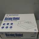 Westinghouse Electric Blanket Twin Size, Super Cozy Luxury Faux Fur & Sherpa Heated Blanket with 10 Heating Levels & 1-12 Hours Auto Off, Fast Heating Blanket, Machine Washable, 62x 84 Inch Blue Gray