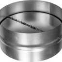 Draft Blocker 12'' Inch - Backdraft Damper - Draft Stopper - Backflow Preventer - Inline Fan Vent Deflector - One-Way Airflow Ducting - Dryer Duct Connector with Backdraught Flap