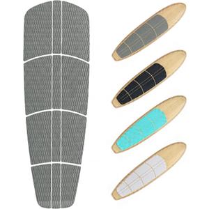 Nuanchu 12 Pcs Sup Deck Traction Pad Tail Pads Skid Proof for Stand up Paddle Board Long Board Surfboard Performance EVA 23.62 x 11.5 x 2 Inches