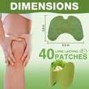 40 Pads Original Herbal Knee Patches,Powerful Temporary Pain Relief - Adhesive Heat Patches for Knee Support and Muscle Pain Relief, Made with Natural Herbs for Knee