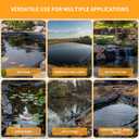 Pond Liner,28 Mil PE 15 x 20 FT Black Pond Liner Large Pond Liner for Outdoor Fish Ponds,KOI Pond,Duck Pond,Waterproof Pond Equipment,Pond Supplies.