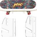 Wall-Mounted Skateboard Mount - Space-Saving Horizontal Display Rack for Secure Skateboard Storage & Decoration, 17*18
