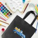 50Pcs Reusable Non Woven Shopping Bags Large Foldable Totes Bag with Handles Grocery Handbag Bulk for Boutiques