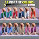 BLITZU Calf Compression Sleeve for Men & Women Footless Compression Socks Support Runners Leg Sleeve Shin Splints Pain Relief
