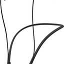 HALLJOY for Galaxy Buds 4/4 Pro/Buds 3/3 Pro Strap Neckband, Anti-Lost Accessories, Support Volume Control, Ergonomic Design, Fit Airpods Pro 3/2/1, Airpods 4, 3, 2, 1, Black Band/Purple Tip