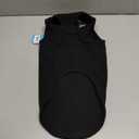 Gooby Fleece Vest Dog Sweater - Black, X-Large - Warm Pullover Fleece Dog Jacket with O-Ring Leash 