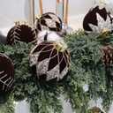 20PCS Velvet Ornaments for Christmas Tree, 2.36INCH Glitter Flocked Christmas Ornaments Decorations Balls Set Decor