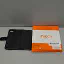 TUCCH Case Wallet for iPhone SE 2022/ iPhone 7/8/iPhone SE 2020, PU Leather 3 Card Slots Stand Magnetic Flip Folio Cover TPU Shockproof Inner Shell, Black