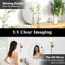 SCWF-GZ 20" Round Mirror Circle Wall Mounted Hanging or Against Wall Metal Frame Dressing Make-up Mirrors for Entryway Bedroom Bathroom Living Room 20 inch Silver