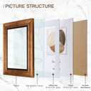XUANLUO 5x7 Picture Frames Set of 4 Rustic Retro Photo Frame with HD Plastic Cover for Wall Mount and Tabletop Display Family Friends Wedding Gift