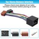 8 x Car Radio Wiring Harness Adapter Compatible with BMW 3 E30 E36 E46 E34 5 E39 ISO Stereo Wire Cable with Antenna Connector