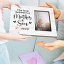 Mom Picture Frame Gifts for Mother from Son, The Love Between a Mother & Son is Forever Wooden Picture Frames, 4x6 inch Photo