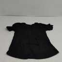 Ficerd Women's Puff Short Sleeve Tunic Tops Pleated Crew Neck Summer Blouses Dressy Casual Loose T Shirts, S