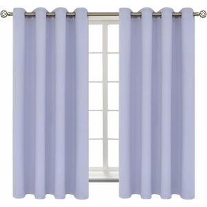 BGment Room Darkening Curtains 63 Inches Long - Grommet Thermal Insulated Drapes Window Treatment Curtains for Bedroom, 2 Panels, 52 x 63 Inch, Lavander