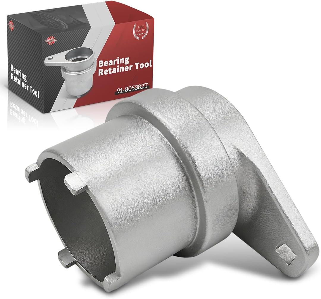 Bearing Retainer Tool Fits for Mercruiser Bravo 3 Outdrive, Replaces 805382 91-805382T, Heavy Duty Nickel-Plated Steel Carrier Bearing Removal & Installation Tool