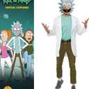 Rubies Adult Rick and Morty Rick Costume Top (X-Large, As Shown)