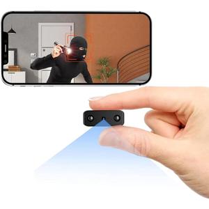 Mini Spy Camera WiFi, Smallest Hidden Cameras HD1080P for Home Security Surveillance with Video Small Portable Nanny Cam with Phone App, Motion Detection, Night Vision for Indoor