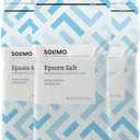 Solimo Epsom Salt Soak, Magnesium Sulfate USP, Unscented, 8 pound (Pack of 3) 