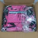 BAGAIL Adjustable Weighted Vest, 20-32lb Rucking Vest for Women & Men with 6 Weights & Large Pocket, Weight Vest for Home Workouts, Running, Walking and Strength Training - Pink