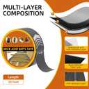 Deck Joist Tape 1-5/8" x 50' Butyl Joist Tape for decking, 6 Pack Flashing Joist Deck Tape for Top of Joists, Rim Joists, Under Joists and Beams
