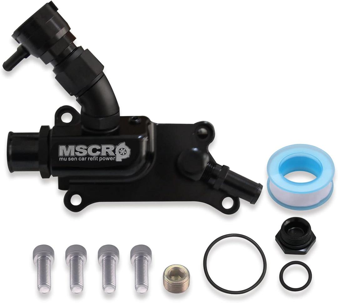 Upper Coolant Housing Straight Inlet with Integrated Filler Neck for Honda K24 K20Z3