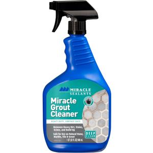 Miracle Sealants Heavy Duty Miracle Grout Cleaner Spray for Natural Stone, Marble, Tile & Grout, Quart (32 Fl Oz (Pack of 1)