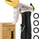 AUTOMAN Metal Hose Nozzle, High Pressure Garden Hose Sprayer, 100% Metal Water Hose Nozzle, Adjustable Watering Nozzle, Heavy Duty Garden Nozzle for Watering Plants & Lawns, Washing Cars & Pets
