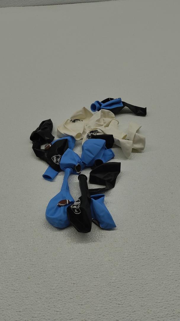 Black, White, And Blue Balloons