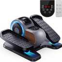 Under Desk Elliptical Machine, Electric Ellipse Leg Exerciser as Seen on TV for Seniors with 10 Level Adjustable Resistance & Speeds, Quiet Portable Elliptical Machine with Remote for Home Office