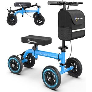 WHLICKS Foldable All Terrain Knee Scooter for Adults for Foot Injuries
