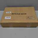Green Bread Box for Kitchen Counter, Large Bamboo Wood Double Layer Bread Box, Wooden Bread Storage Capacity