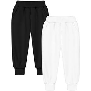 Guicizi Boys Sweatpants Jogger Pants Soft Kids Sweat Athletic Pants with Pockets Drawstring Boys Workout Clothes Size 10,12