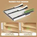 Seinloes 2 Pack Pull Out Cabinet Organizer With Raising Pad for Framed Cabinets,Expandable Width (13"-21") and Depth (17"-24"),3 Slide Rails Slide Out Drawers with Handle,No-Drill Roll Out Shelf, White