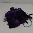 Unisex Solid Color Velvet Adult Cape with Real Natural Gothic Feather Cloak