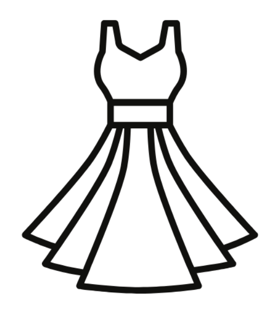 Casual Dress Semi Formal Fit Black, M