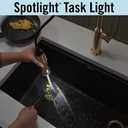 Delta Cordova Touchless Pro Style Commercial Kitchen Faucet with LED Spotlight, Brushed Gold Touch Kitchen Sink Faucet with High Pressure ProClean Spray, Lumicoat Champagne Bronze 9685TL-CZ-PR-DST