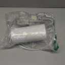 2 Pack Plug in Pendant Light, Hanging Light with 15Ft Clear Cord, On/Off Switch, White Fabric Lamp Shade, Hanging Light Fixture for Bedroom, Kitchen,