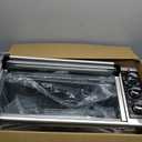 BLACK+DECKER 8-Slice Extra Wide Convection Toaster Oven, Fits 9"x13" Oven Pans and 12" Pizza, Bake, Toast, Broil, and Keep Warm Functions, Countertop Compact Design with Stainless Steel Finish