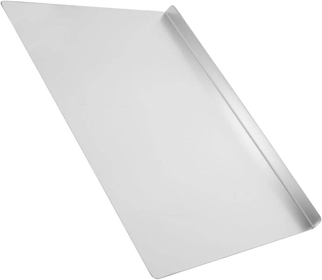 Stainless Steel Pastry Board with Skid Surface Versatile Cutting Board for Kneading Dough Baking Food Prep Dishwasher Safe Space Saving Design for Kitchen Use Stainless Steel Pastry Board with Skid Surface Versatile Cutting Board for Kneading Dough Baking Food Prep Dishwasher Safe Space Saving Design for Kitchen Use