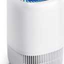 Air Purifiers for Home with High Efficiency Filter Up to 1076 Ft for Pet Hair, Odors, Pollen, Smoke, Compact Air Cleaner with 3 Speeds, Timer, Aroma Quiet 360Intake Filter, White