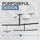 StoreYourBoard Adjustable Ski and Snowboard Ceiling Rack, Overhead Storage Mount, Double Sided