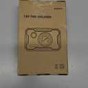 AVID POWER 12V Tire Inflator Portable Air Compressor, Portable Car Air Pump w/Display Gauge and LED Light, Air Pump for Car Tires, Bike, Motorcycle, Compact, Lightweight (Red) (Small)