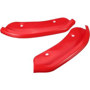 Pair of 2 Car Front Bumper Lip Splitter Protector Diffuser Spoiler Side Guard Cover Compatible for Dodge for Challenger SRT Scat Pack 2015-2020 (Color : Red)