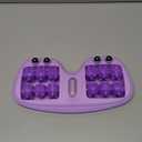 Portable Double Foot Massage Roller,Plantar Fasciitis Relief, Dual Foot Acupressure Therapy for Stress Relief and Improved Circulation, Portable Reflexology Tool for Home and Office Use (Purple)